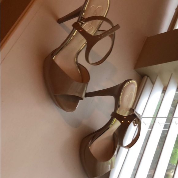 Nude Jessica Simpson platform heels - Picture 5 of 8